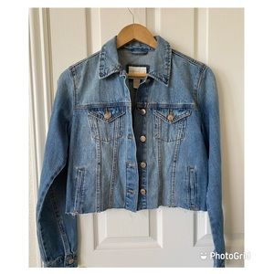 Cropped Denim Jacket, Sz S
